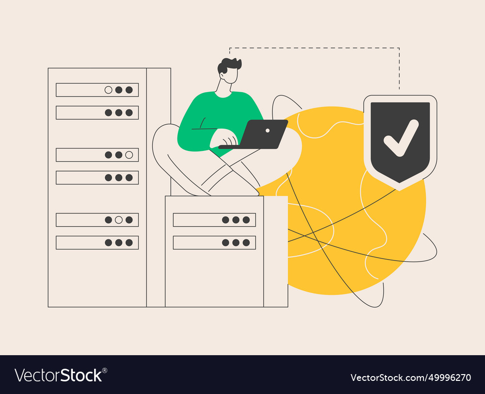 Proxy server abstract concept vector image Proxy server abstract concept