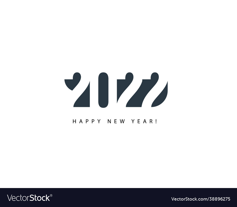 2022 abstract number for happy new year greeting Vector Image