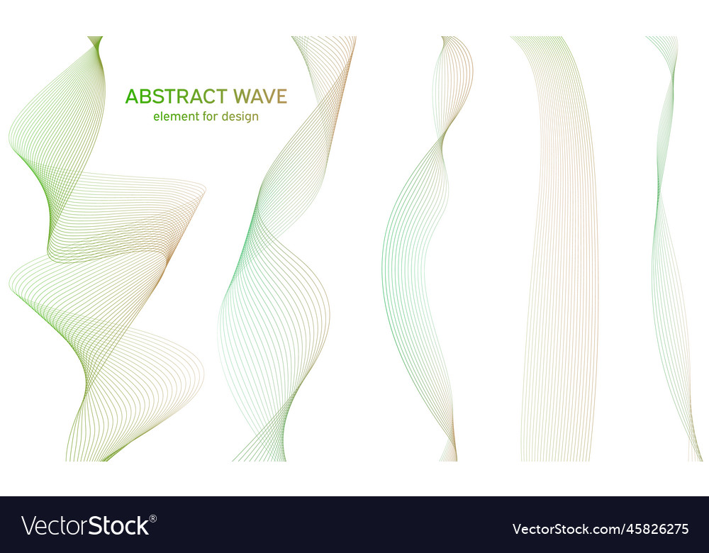 Abstract colorful wave element for design Vector Image Abstract colorful wave element for design