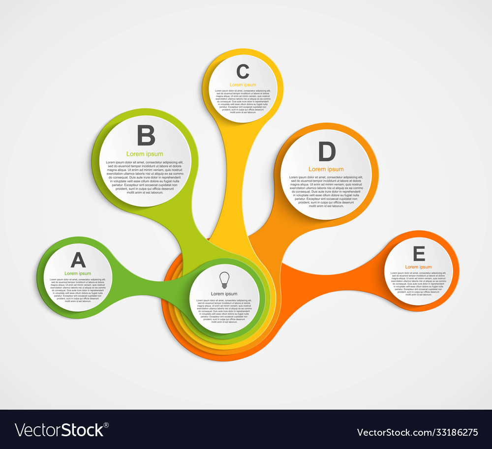 Abstrakte Infografik in Form von Stoffwechsel vector image Abstrakte Infografik in Form von Stoffwechsel