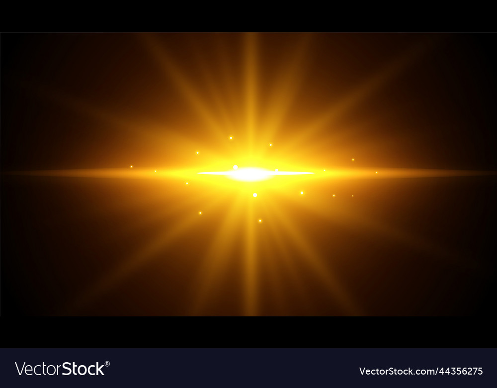 Black background with glowing light rays effect