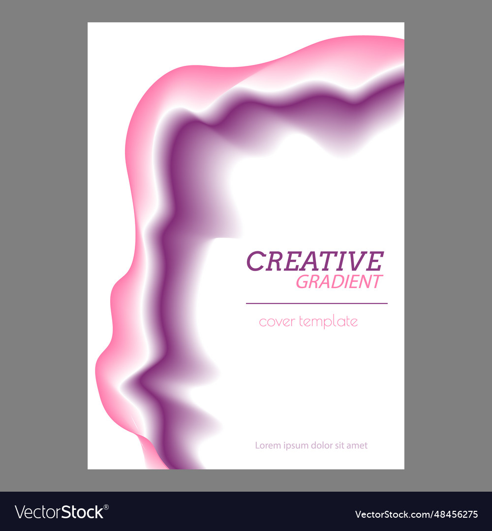Colorful gradient wave abstract color shape vector image Colorful gradient wave abstract color shape
