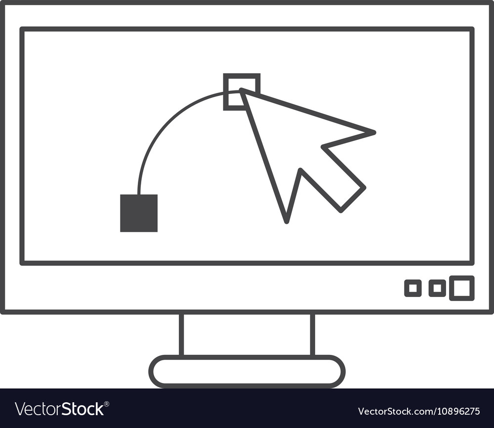 Cursor inside computer design