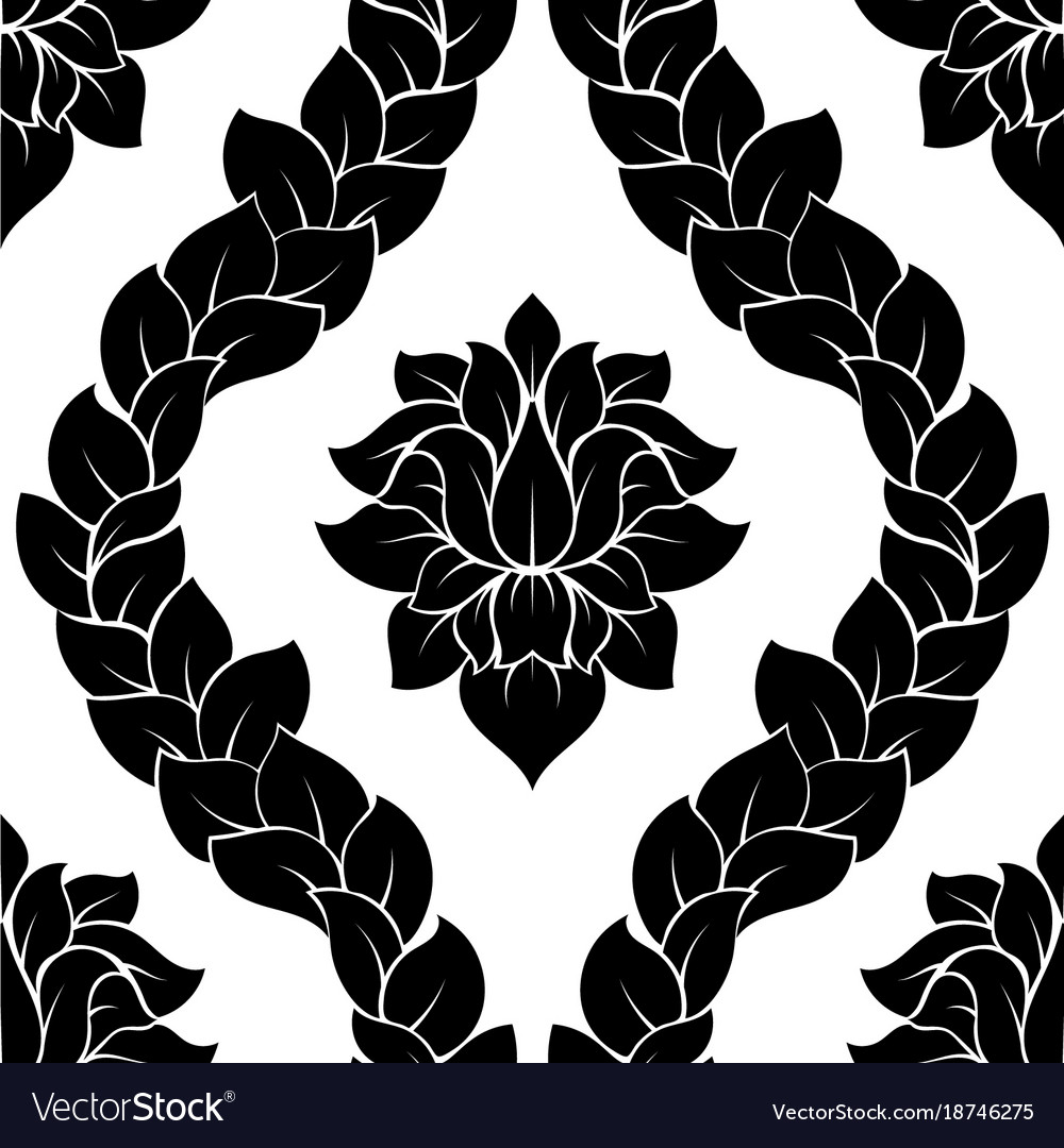 Damask seamless pattern