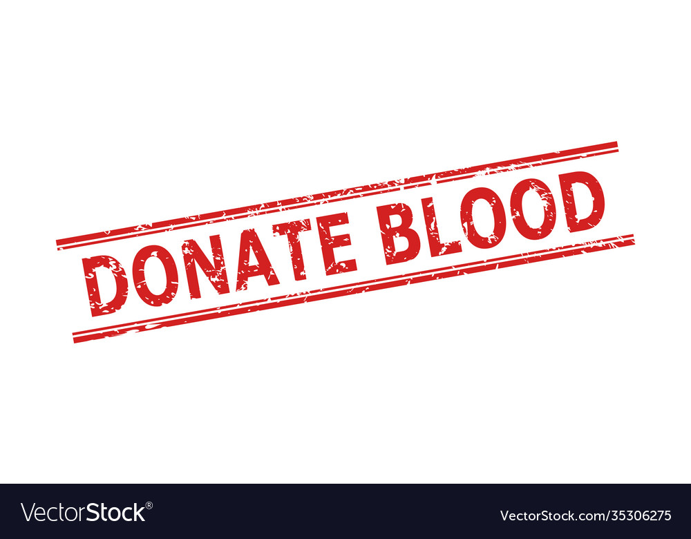 Donate blood stamp seal with unclean style