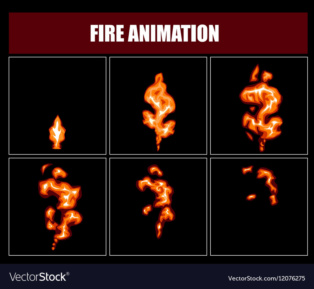 Fire Animation Frames - Sprite Set