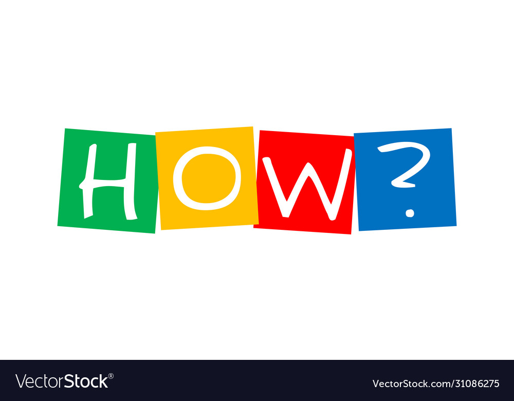 How question in colorful rotated squares