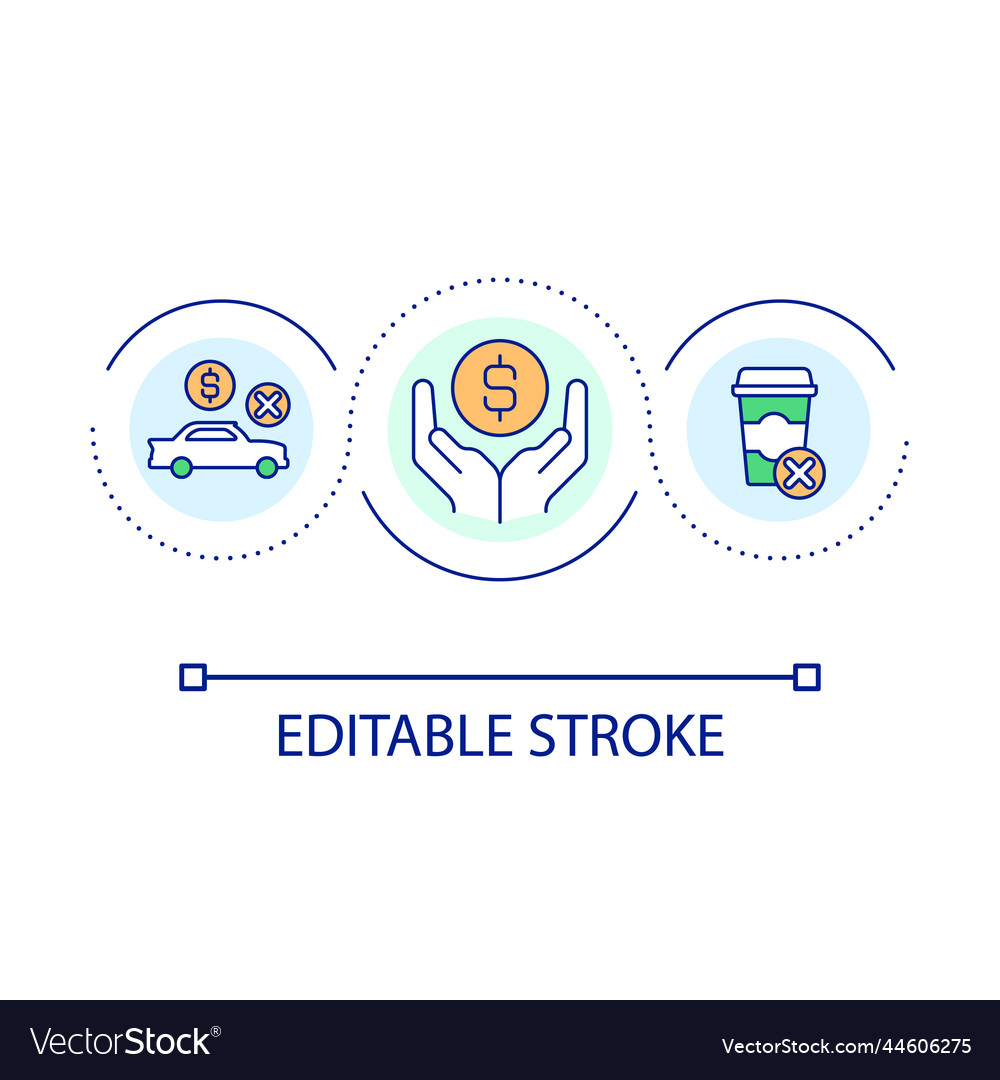 Money Saving Tips Loop Icon