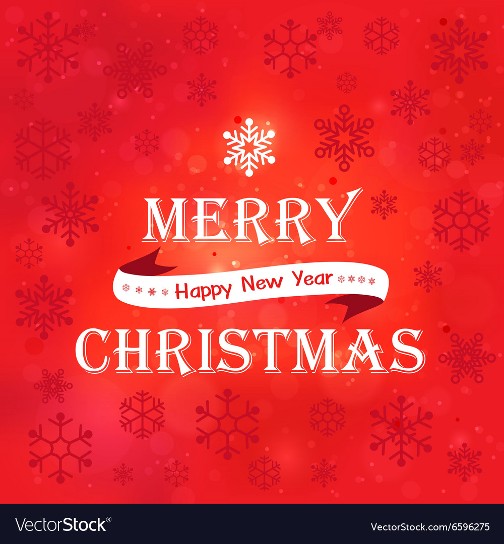 Red Christmas Snowflake Background