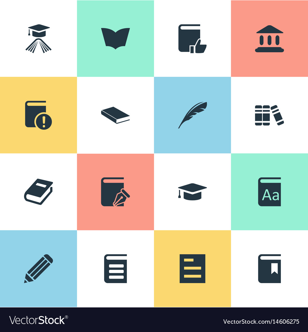 Set of simple knowledge icons