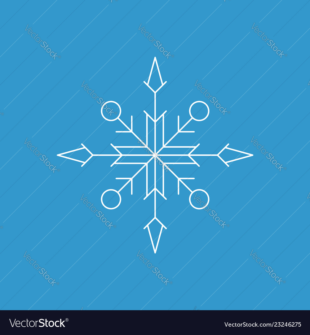 Snowflake icon white silhouette snow flake sign