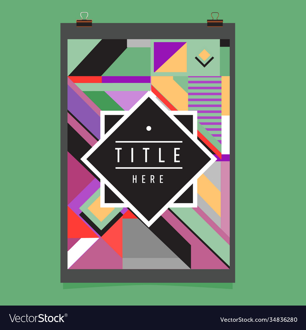 Abstract colorful geometric pattern background Vector Image Abstract colorful geometric pattern background