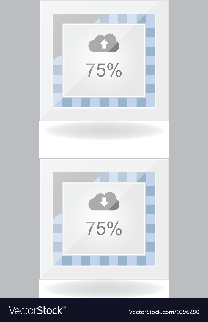 Cloud download and upload progress
