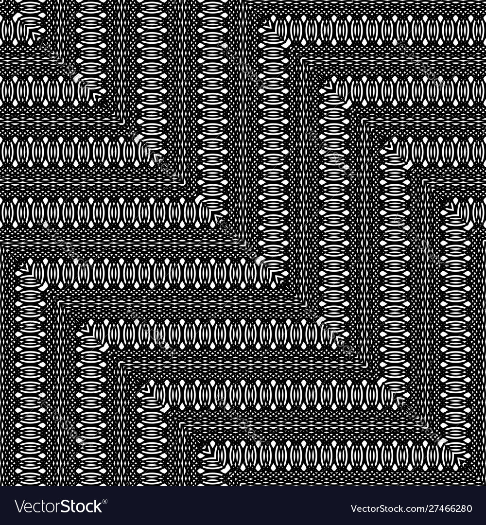 Design seamless monochrome zigzag pattern vector image Design seamless monochrome zigzag pattern