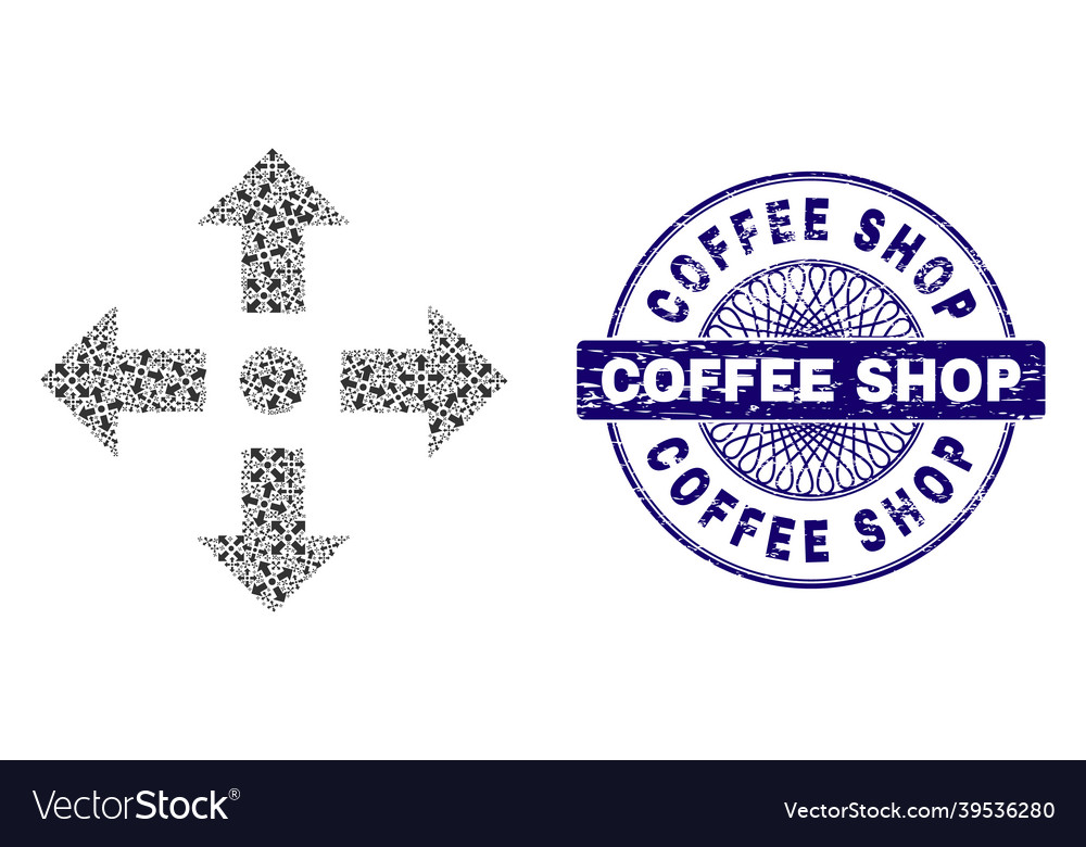 Expand arrows recursive composition of vector image Expand arrows recursive composition of