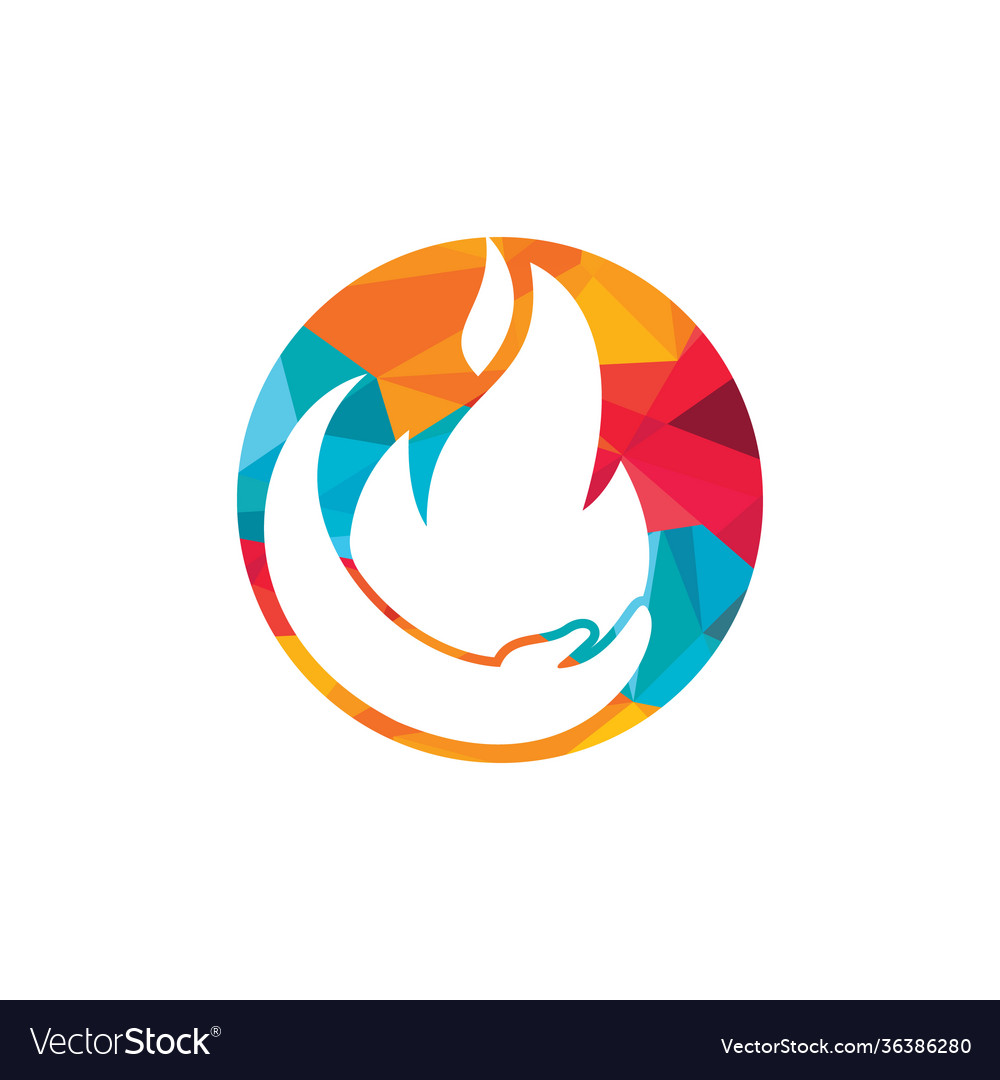 Fire care logo design concept