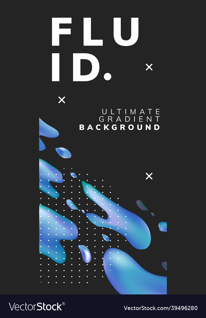 Fluid gradient background templates