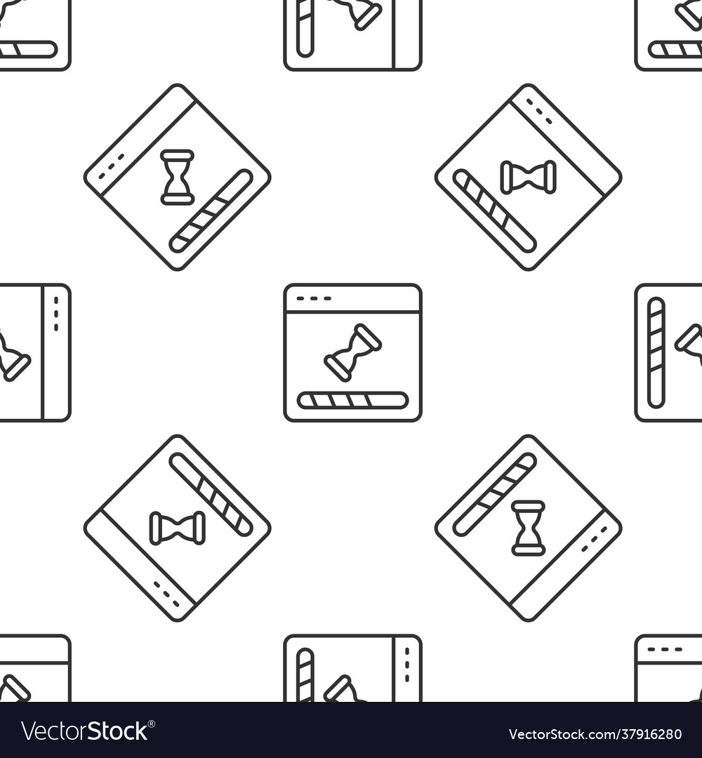 Graue Linie laden ein Datenfenster mit Fortschritt Vector Image Graue Linie laden ein Datenfenster mit Fortschritt