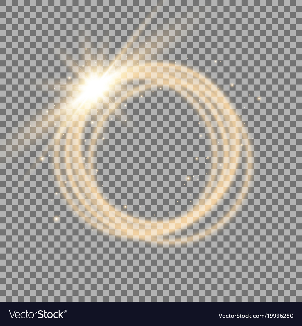 Light ring with tracing effect