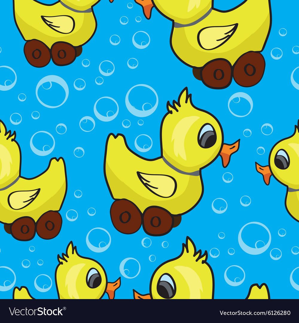 Rubber duck pattern background