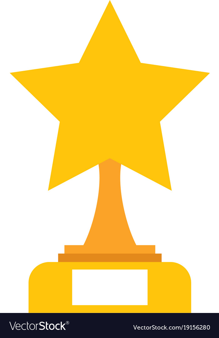 Star trophy winner icon Royalty Free Vector Image