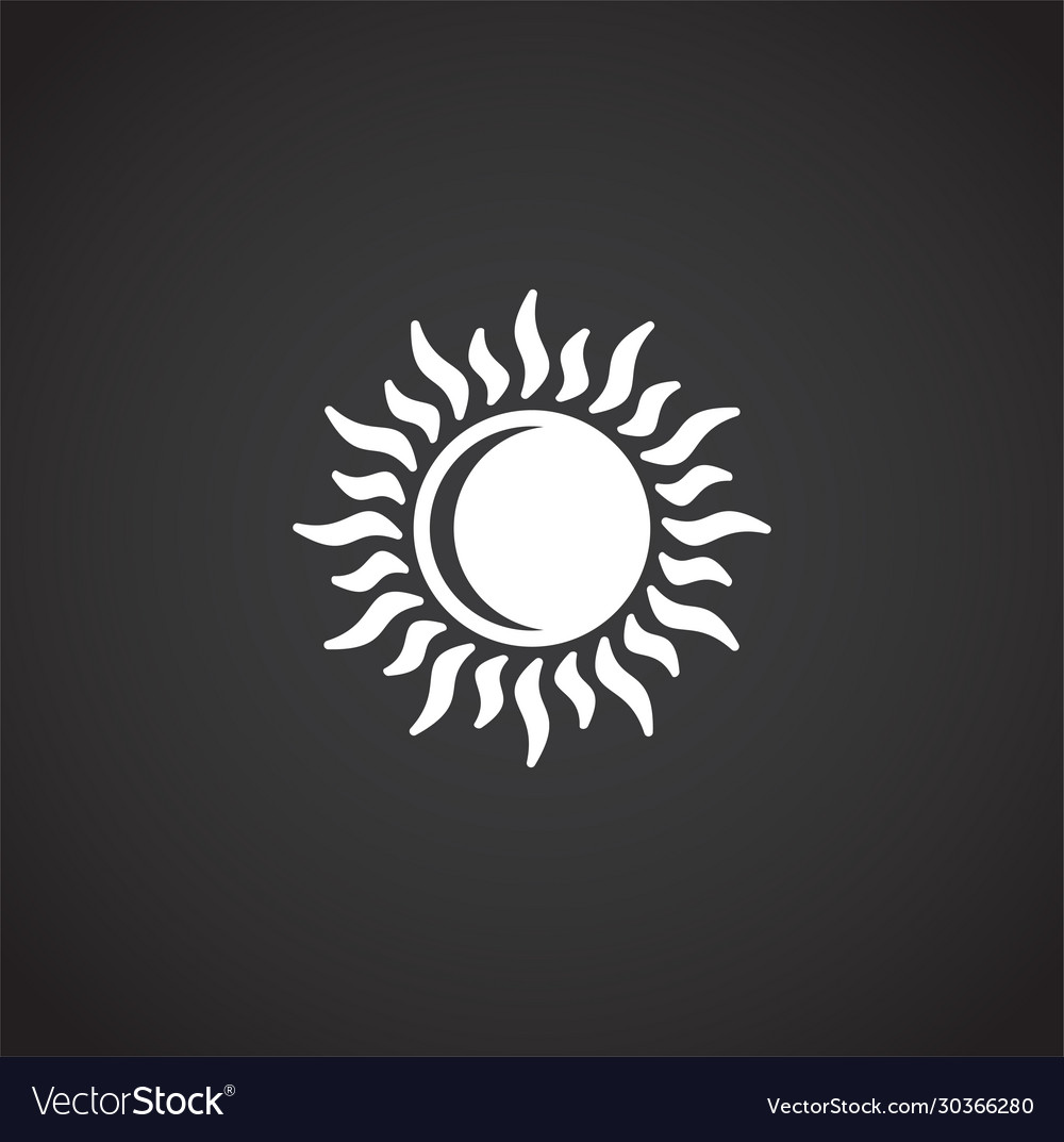 Sun related icon on background for graphic and web vector image Sun related icon on background for graphic and web
