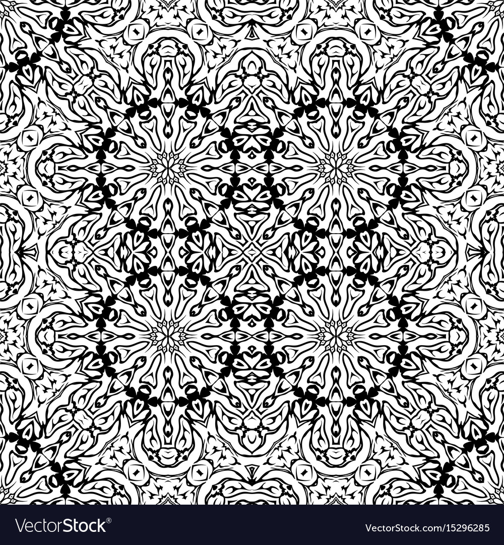 Abstract seamless outline pattern