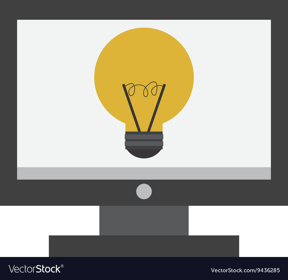 Computer monitor lightbulb