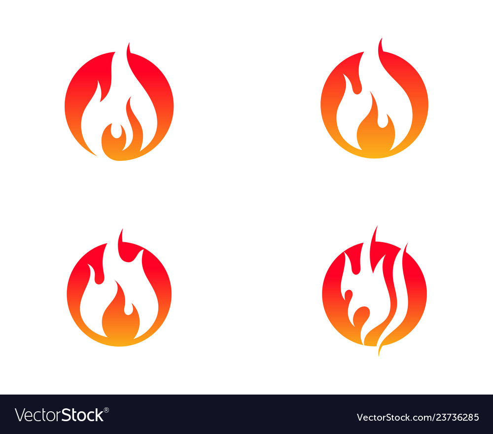 Fire flame Royalty Free Vector Image - VectorStock