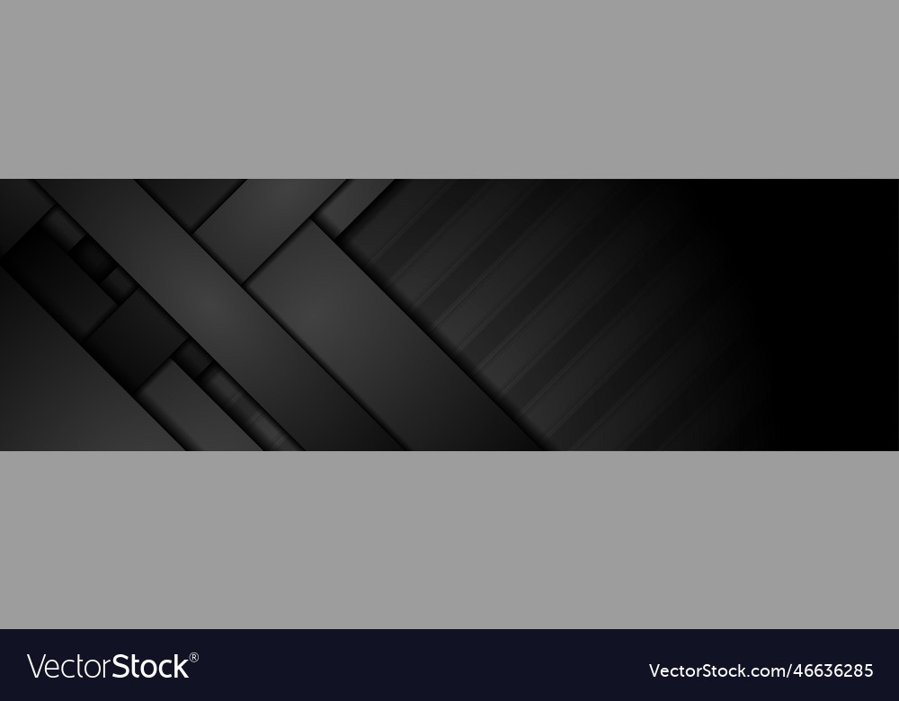 Geometry tech abstract background with black vector image Geometry tech abstract background with black