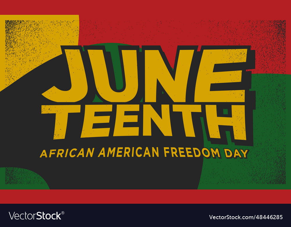 Juneteenth freedom day background design