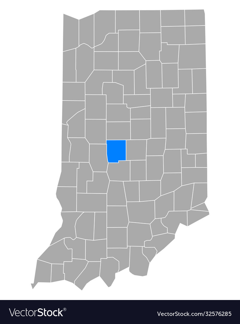 Map hendricks in indiana