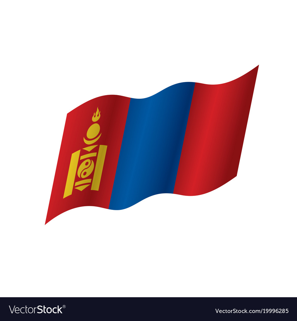 Mongolia flag Royalty Free Vector Image - VectorStock