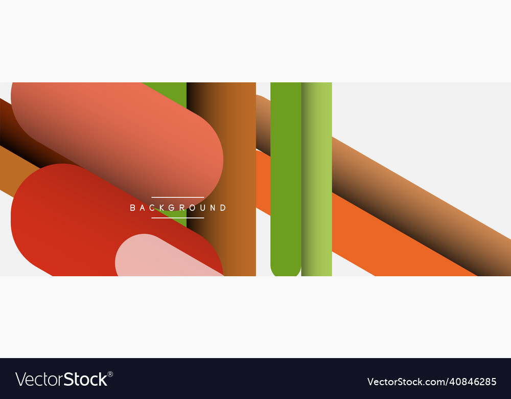 Overlapping round shapes and lines background vector image Overlapping round shapes and lines background