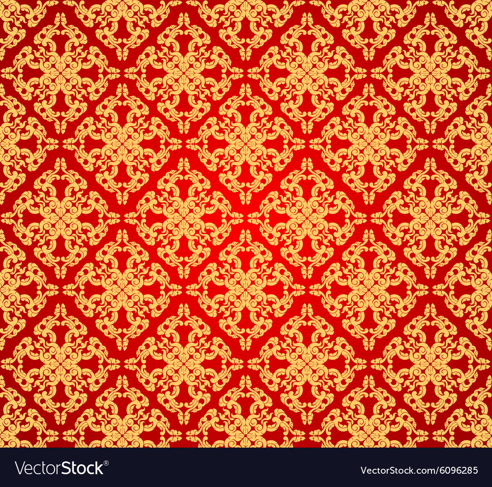 Pattern on red