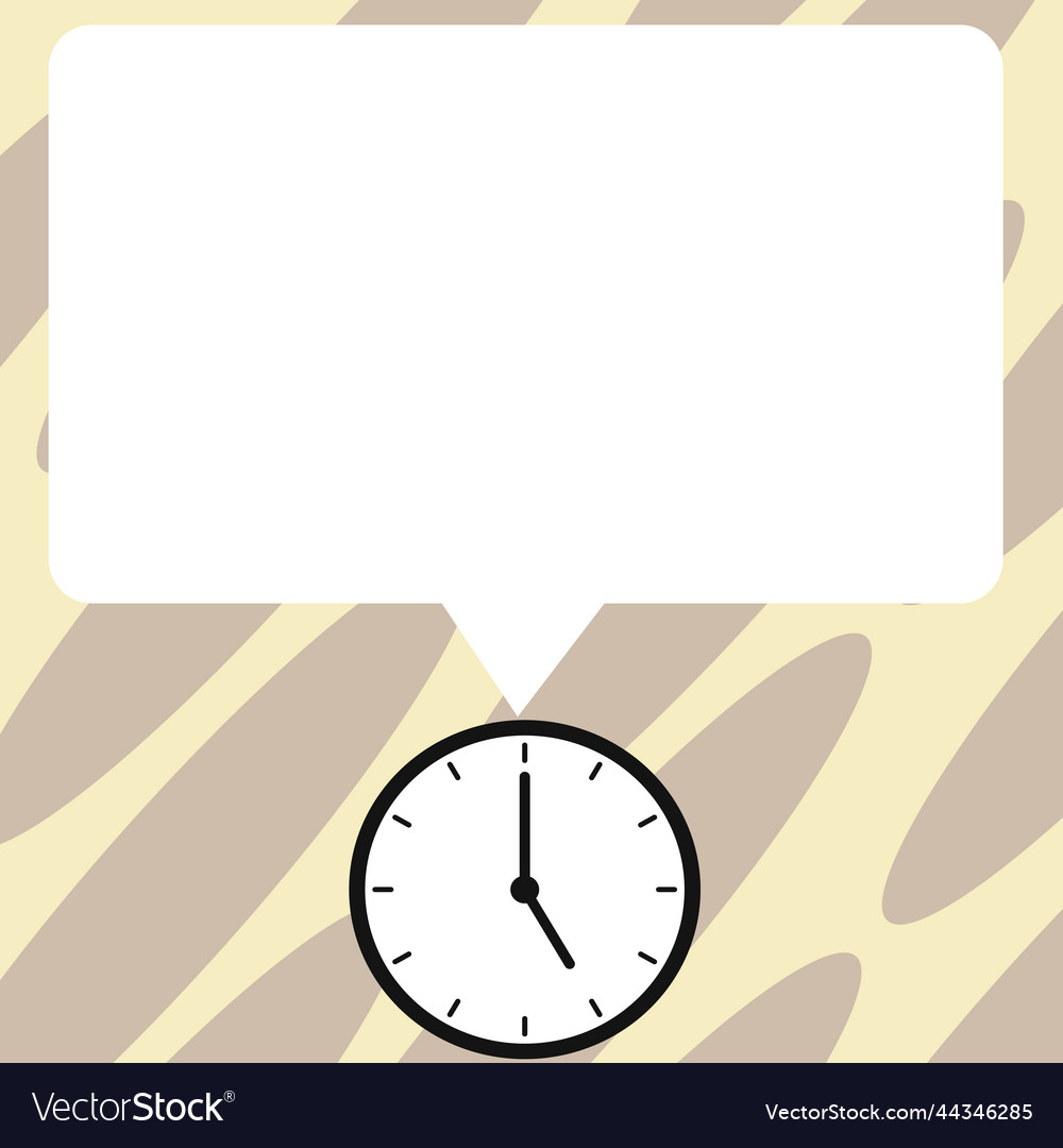 Presenter with conversation bubble showing new vector image Presenter with conversation bubble showing new