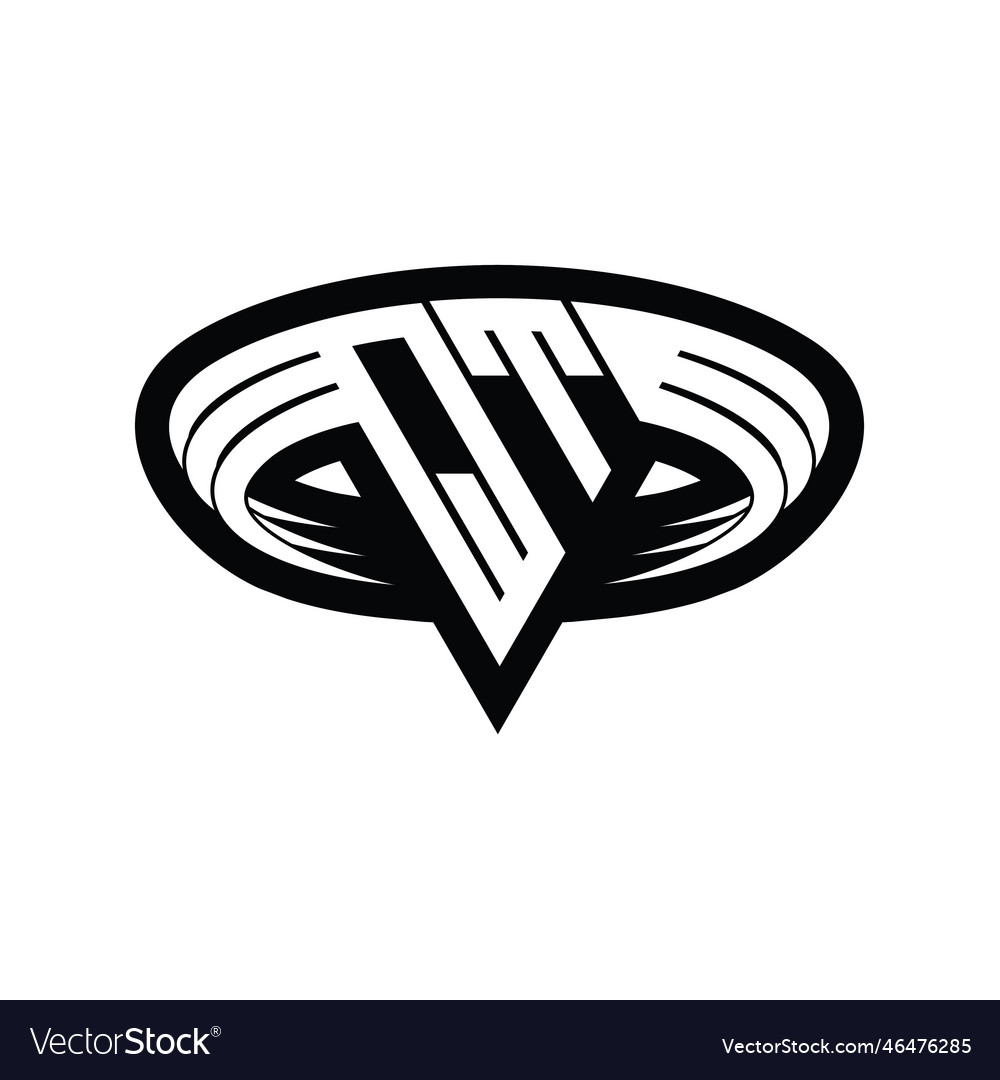 Qt logo monogram with triangle shape slice