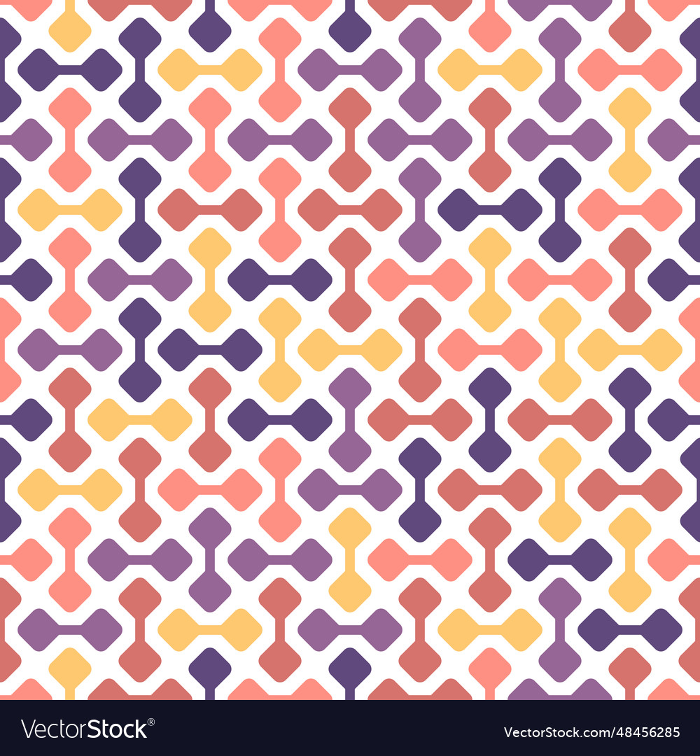 Seamless pattern of abstract elements sample