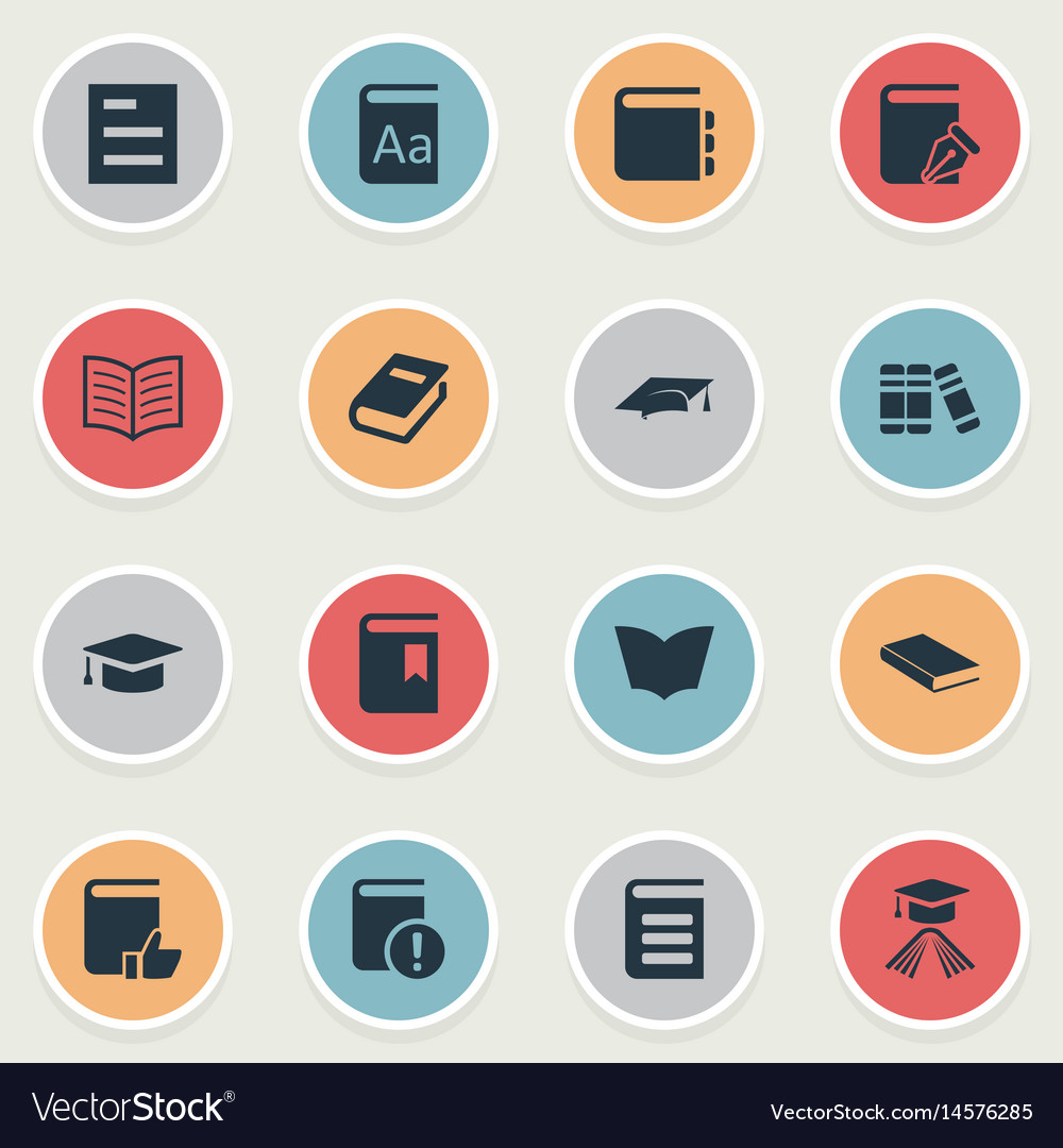 Set of simple knowledge icons