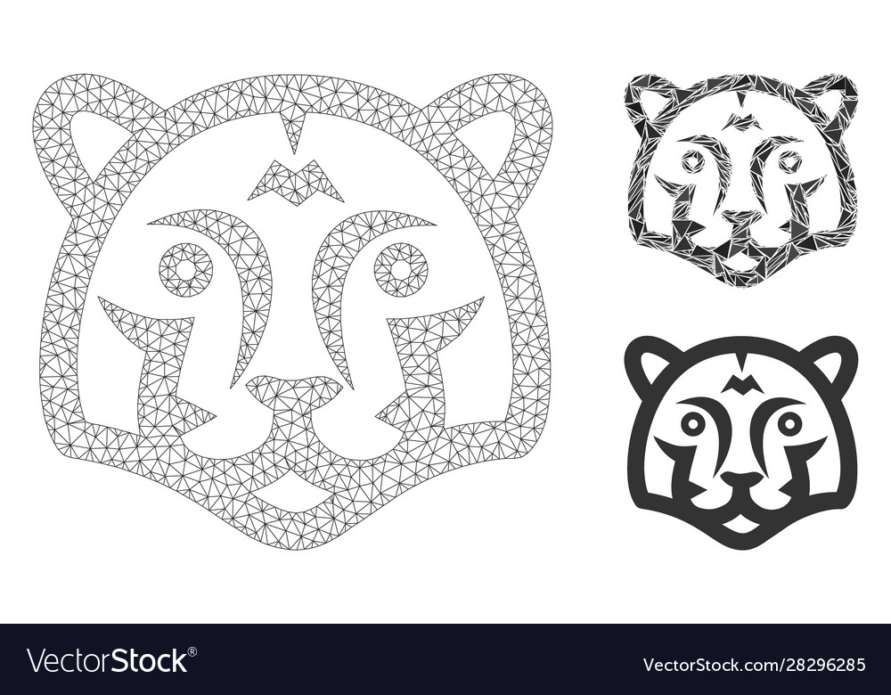 Tiger head mesh network model and triangle