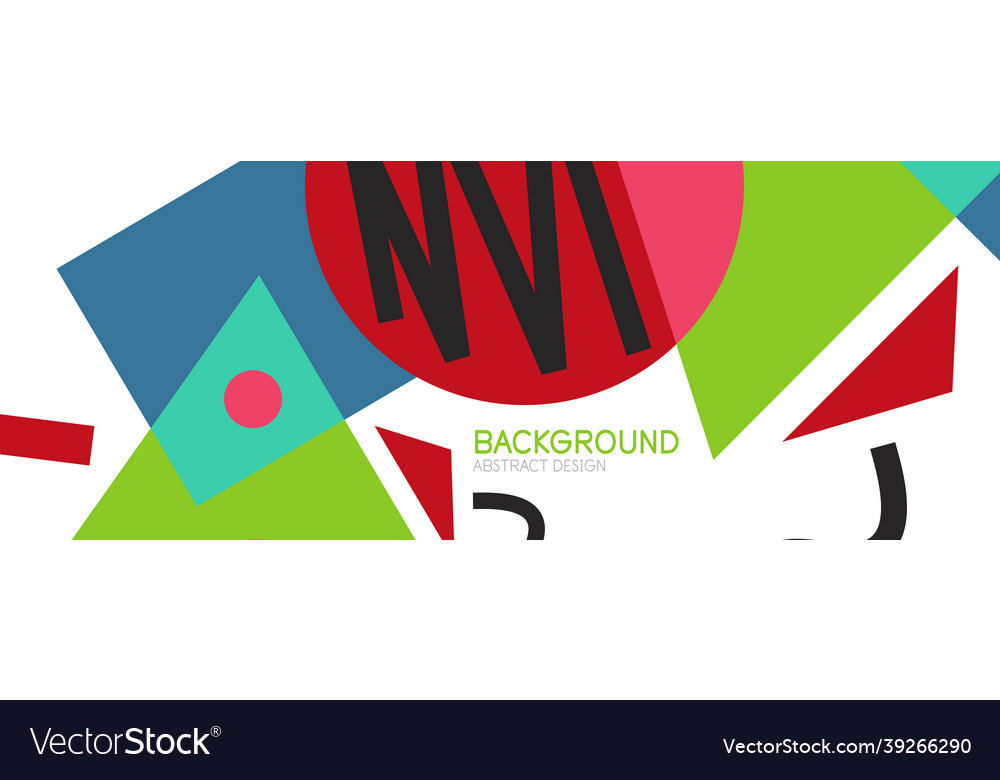 Abstract background blocks lines triangles vector image Abstract background blocks lines triangles