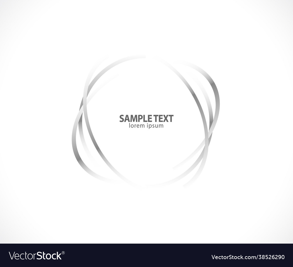 Abstract lines in circle form design element