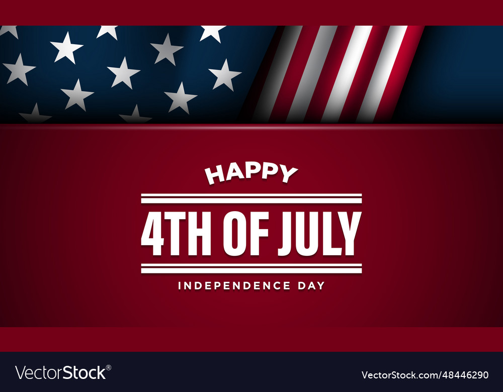 Happy 4th of july usa independence day background Vector Image