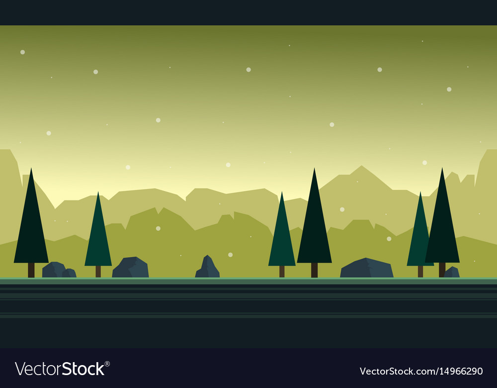 Hill with background for game