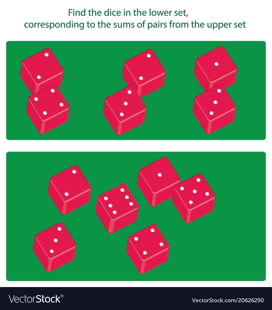 Logical task find corresponding sums vector image Logical task find corresponding sums