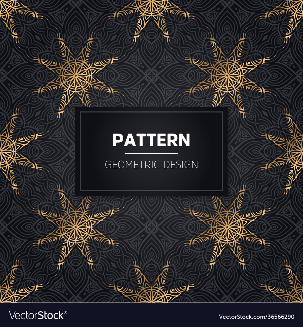 Mandala seamless pattern gold luxury