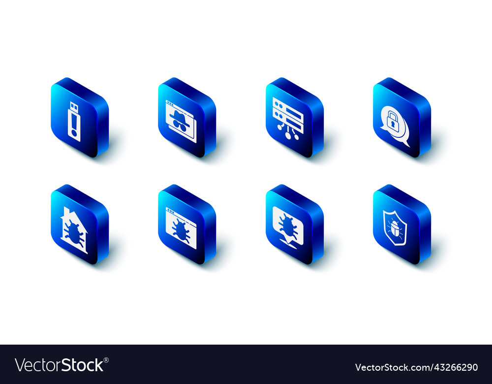 Set browser incognito window server data web vector image Set browser incognito window server data web