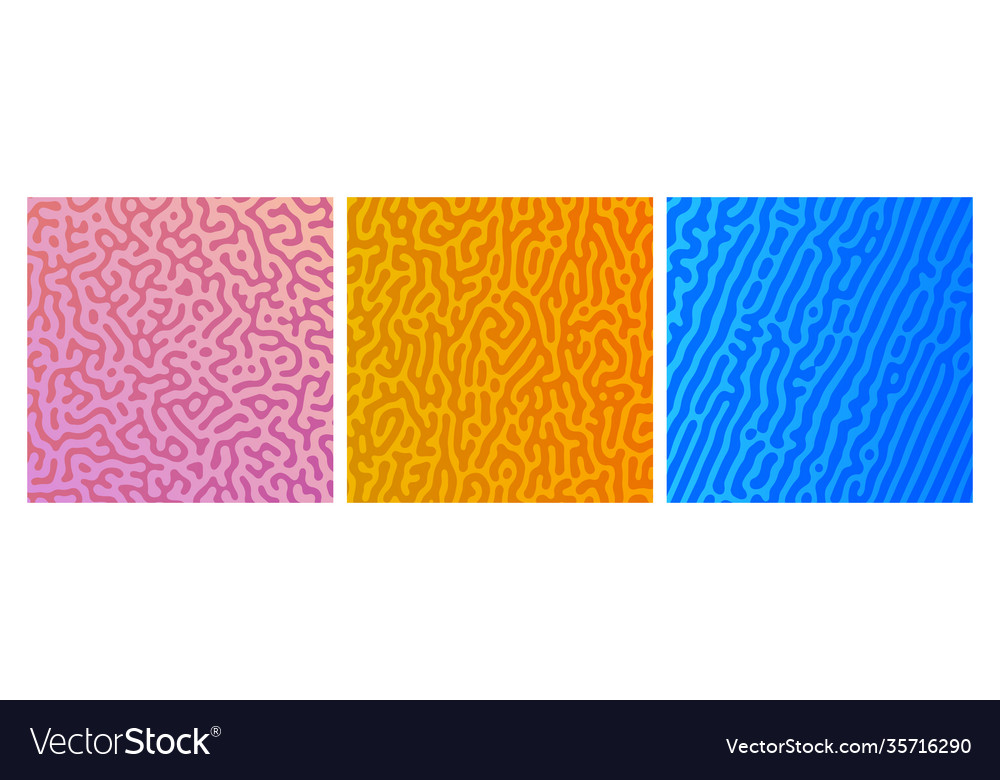 Set three colorful turing gradient backgrounds vector image Set three colorful turing gradient backgrounds