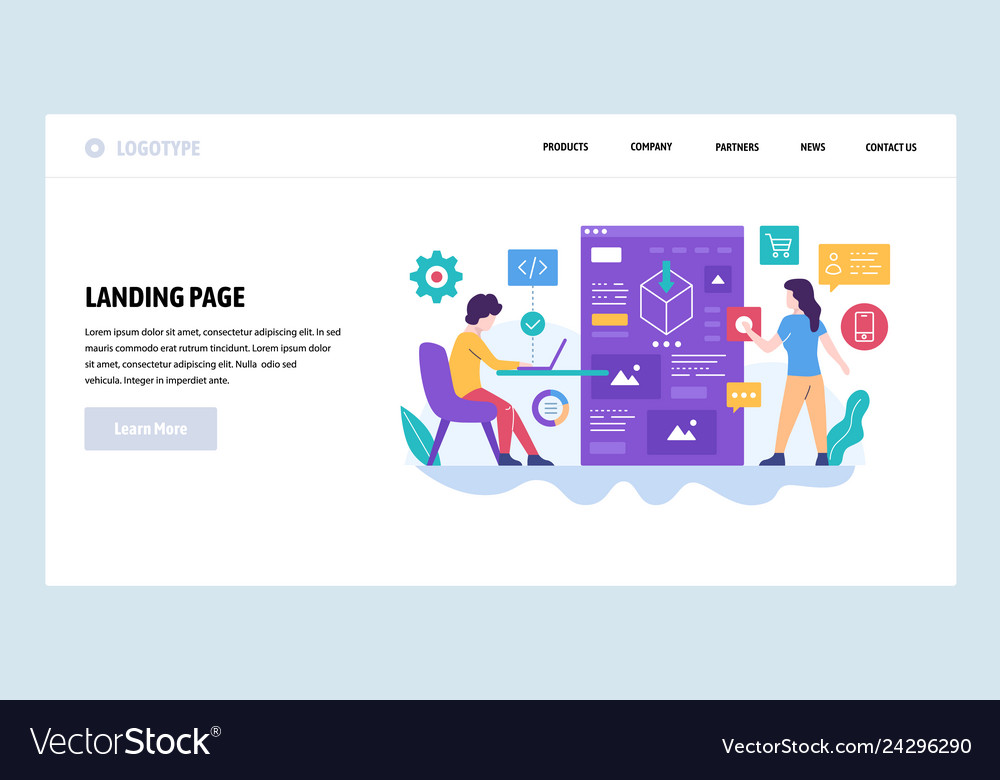 Web site design template software Royalty Free Vector Image