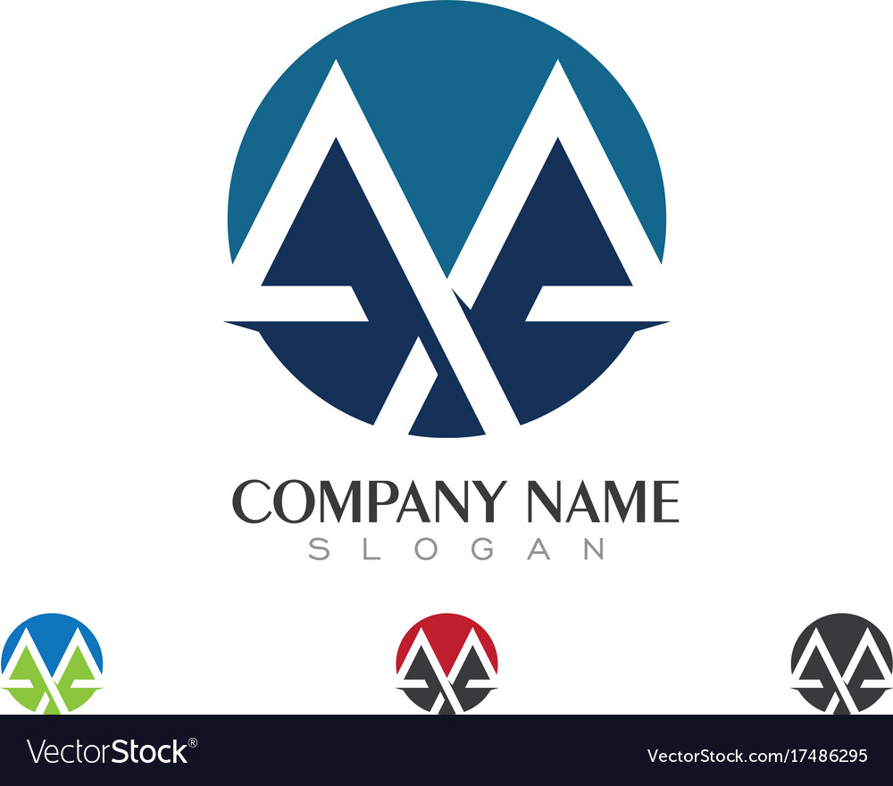 A letter logo business template